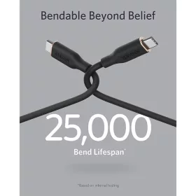 USB-C to USB-C Kábel Anker PowerLine III, 100W, 5A, 0.9m, Fekete A855-194644079932 2 kép