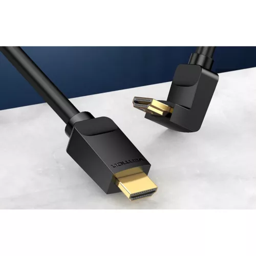 Vention AAQBG 1,5m HDMI Kábel, 270° Szögben Hajlított, 4K 60Hz (fe-6922794745353 5 kép