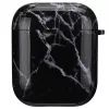 AirPods 1/2 márvány mintás tok fekete Alphajack (AC25)