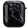 AirPods 1/2 márvány mintás tok fekete Alphajack (AC25)- 1 kép