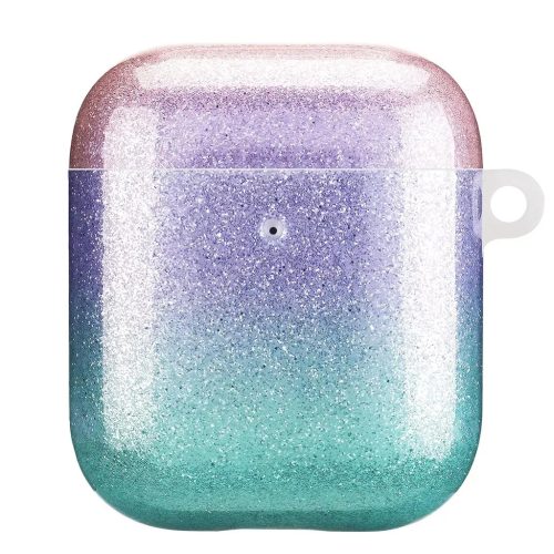 AirPods 1/2 színátmenetes glitter tok Alphajack (AC49)- 1 kép