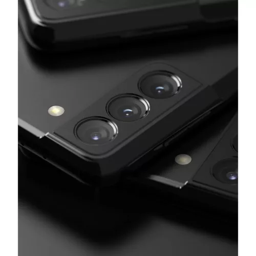 Ringke hátlapi kameralencse védő keret Samsung S21+ fekete (ACCS001-8809785455942 3 kép