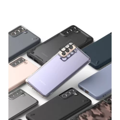 Ringke hátlapi kameralencse védő keret Samsung S21+ fekete (ACCS001-8809785455942 6 kép