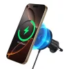 Spigen OneTap Pro 4 MagSafe autós telefontartó töltő, fekete Qi2 15W