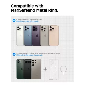Spigen OneTap Pro 4 MagSafe autós telefontartó töltő, fekete Qi2 1-8809971233958 2 kép