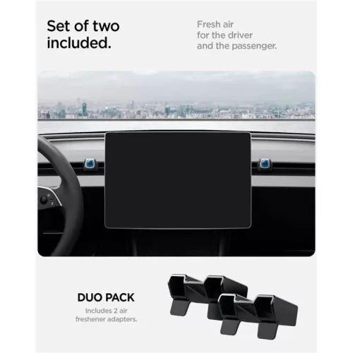 Spigen Tesla légfrissítő adapter fekete – Tesla Model 3 (2024)/Y -8800283312966 10 kép