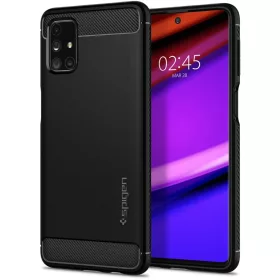   Samsung Galaxy M31s Spigen Rugged Armor tok matt fekete (ACS01459)