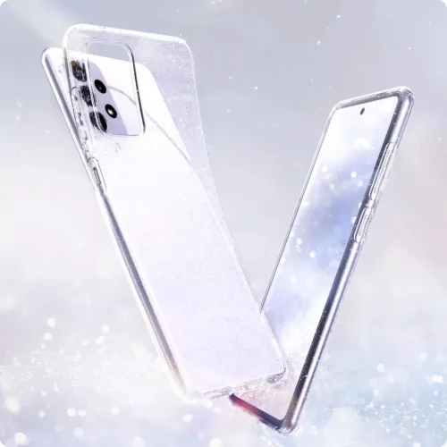 Samsung A72 tok Spigen Liquid Crystal Glitter Clear (ACS02326)-8809756641879 2 kép