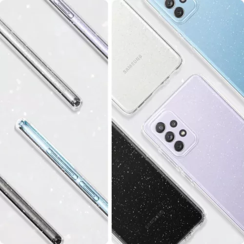 Samsung A72 tok Spigen Liquid Crystal Glitter Clear (ACS02326)-8809756641879 3 kép