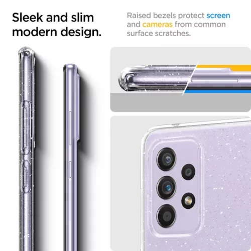 Samsung A72 tok Spigen Liquid Crystal Glitter Clear (ACS02326)-8809756641879 4 kép