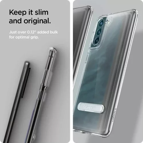 Samsung S21+ Plus Spigen hybrid ''S'' tok kihajtható támasszal Cryst-8809756642371 2 kép