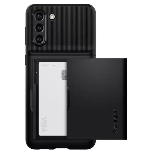 Samsung S21+ Plus Spigen Slim Armor CS tok fekete (ACS02393)-8809756642418 3 kép
