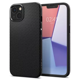   iPhone 13 mini Spigen Liquid Air flexibilis TPU gél tok matt fekete