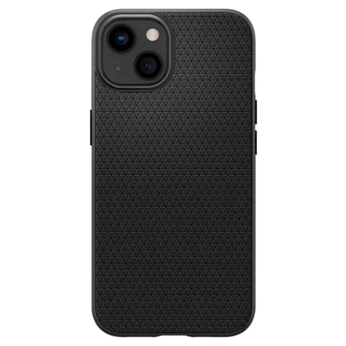 iPhone 13 mini Spigen Liquid Air flexibilis TPU gél tok matt fekete-8809811850635 4 kép