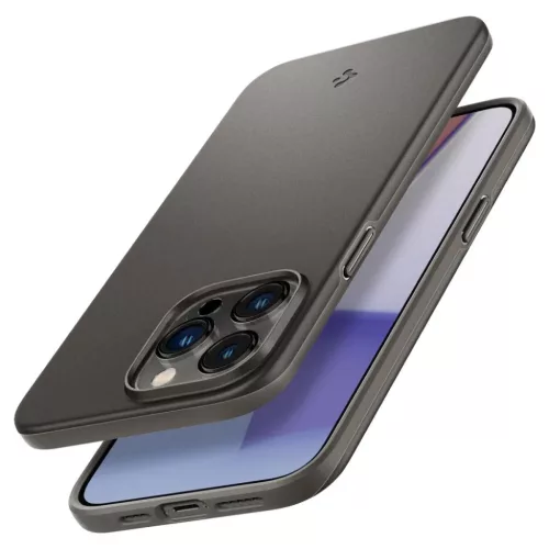 iPhone 14 Pro Max Spigen Thin Fit ultravékony tok Gunmetal (ACS04767)-8809811863000 2 kép