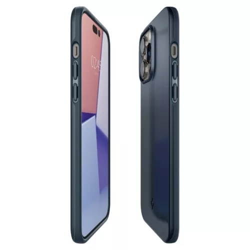 iPhone 14 Pro Max Spigen Thin Fit ultravékony tok Metal Slate (ACS047-8809811863017 3 kép
