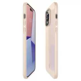 iPhone 14 Pro Max Spigen Thin Fit ultravékony tok homokszínű (ACS04-8809811863031 1 kép