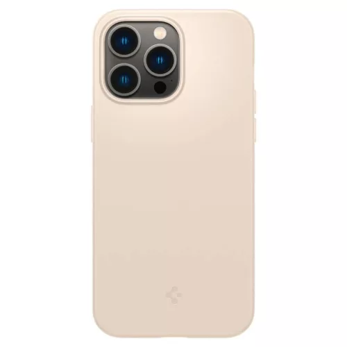 iPhone 14 Pro Max Spigen Thin Fit ultravékony tok homokszínű (ACS04-8809811863031 6 kép