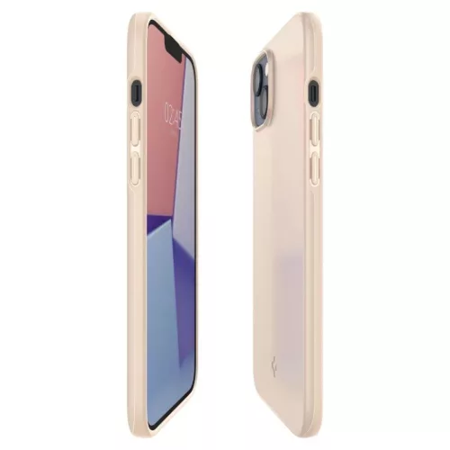 iPhone 14 Plus Spigen Thin Fit ultravékony tok homokszínű (ACS04778-8809811863116 6 kép