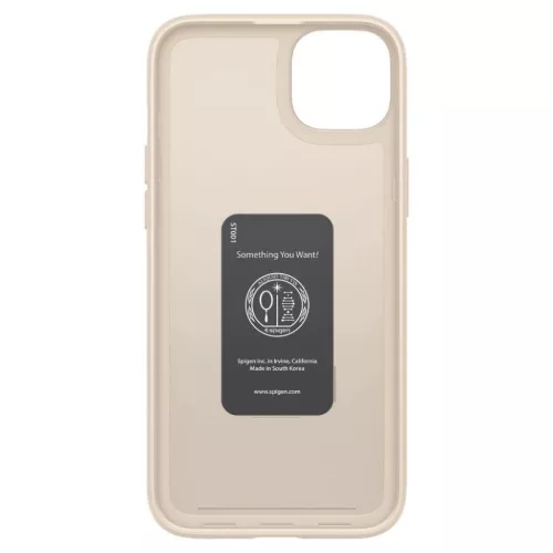 iPhone 14 Plus Spigen Thin Fit ultravékony tok homokszínű (ACS04778-8809811863116 7 kép