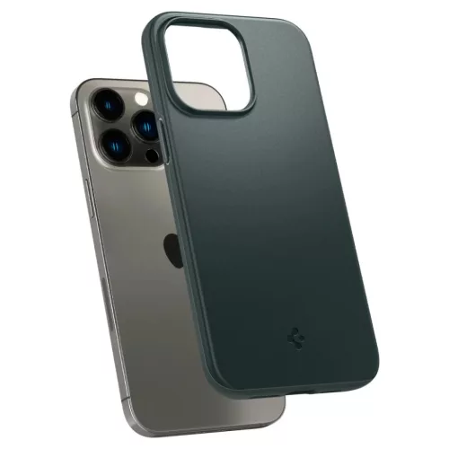 iPhone 14 Pro Spigen Thin Fit ultravékony tok Abyss zöld (ACS04786)-8809811863192 1 kép