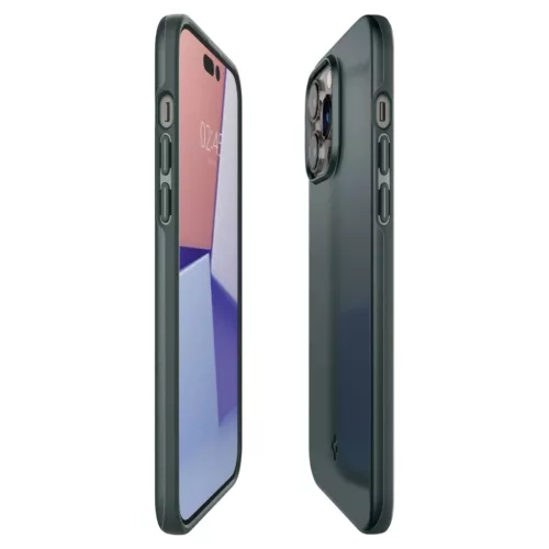 iPhone 14 Pro Spigen Thin Fit ultravékony tok Abyss zöld (ACS04786)-8809811863192 3 kép