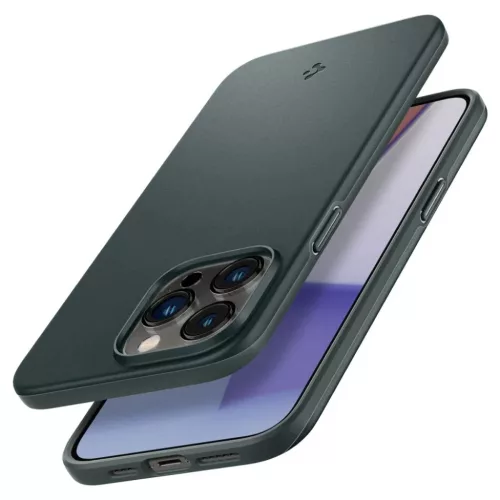 iPhone 14 Pro Spigen Thin Fit ultravékony tok Abyss zöld (ACS04786)-8809811863192 7 kép