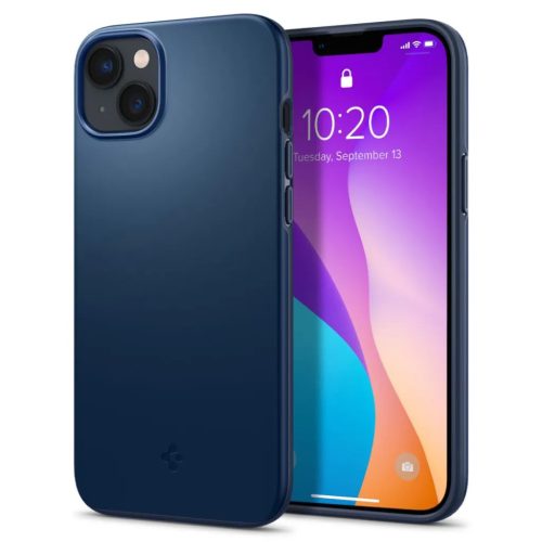 iPhone 14 Spigen Thin Fit ultravékony tok tengerészkék (ACS04790)-8809811863239 2 kép