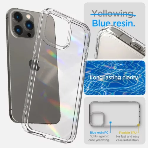 iPhone 14 Pro Max Spigen Ultra Hybrid tok Crystal Clear (ACS04816)-8809811863475 3 kép