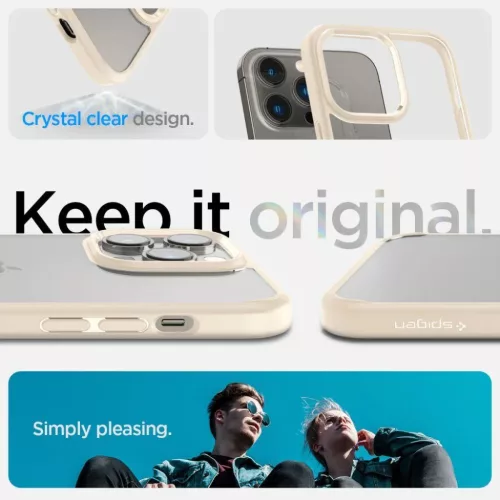 iPhone 14 Pro Max Spigen Ultra Hybrid tok homokszínű (ACS04819)-8809811863505 2 kép