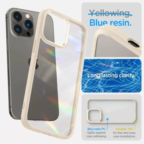 iPhone 14 Pro Max Spigen Ultra Hybrid tok homokszínű (ACS04819)-8809811863505 4 kép