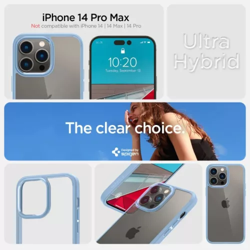 iPhone 14 Pro Max Spigen Ultra Hybrid tok Sierra kék (ACS04820)-8809811863512 5 kép
