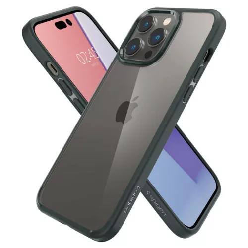 iPhone 14 Pro Max Spigen Ultra Hybrid tok Abyss zöld (ACS04821)-8809811863529 4 kép