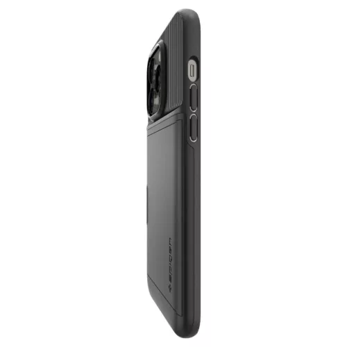 iPhone 14 Pro Max Spigen Slim Armor CS tok fekete (ACS04835)-8809811863666 4 kép