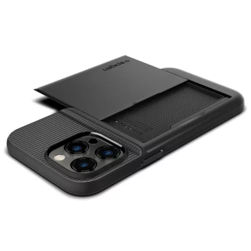 iPhone 14 Pro Max Spigen Slim Armor CS tok fekete (ACS04835)-8809811863666 8 kép