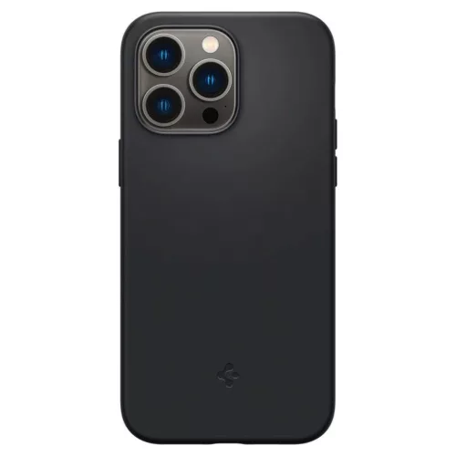 iPhone 14 Pro Max Spigen Silicone Fit MagSafe-kompatibilis tok fekete -8809811863772 6 kép