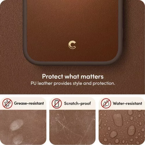 iPhone 14 Pro Max Spigen Cyrill Kajuk MagSafe-kompatibilis bőrtok bar-8809811863949 6 kép