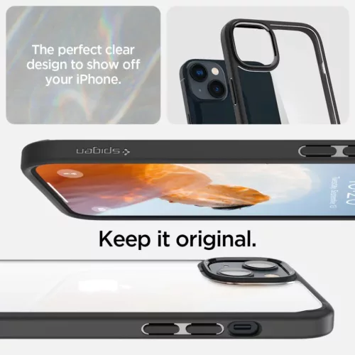iPhone 14 Plus Spigen Ultra Hybrid tok matt fekete (ACS04895)-8809811864083 9 kép