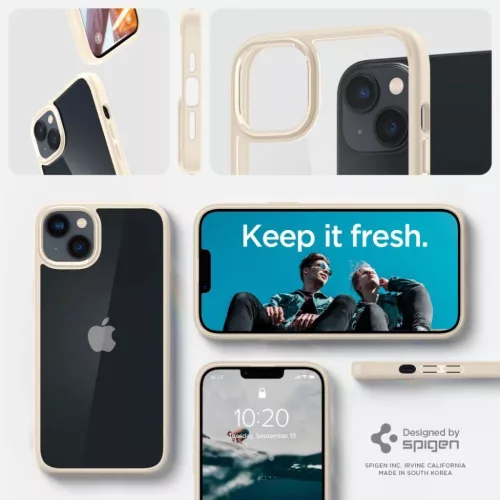 iPhone 14 Plus Spigen Ultra Hybrid tok homokszínű (ACS04898)-8809811864113 2 kép