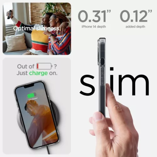 iPhone 14 Plus Spigen Ultra Hybrid tok Frost Clear (ACS04900)-8809811864137 2 kép