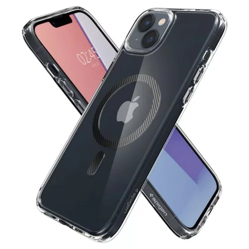 iPhone 14 Plus Spigen Ultra Hybrid MagSafe-kompatibilis tok Carbon Fib-8809811864175 5 kép