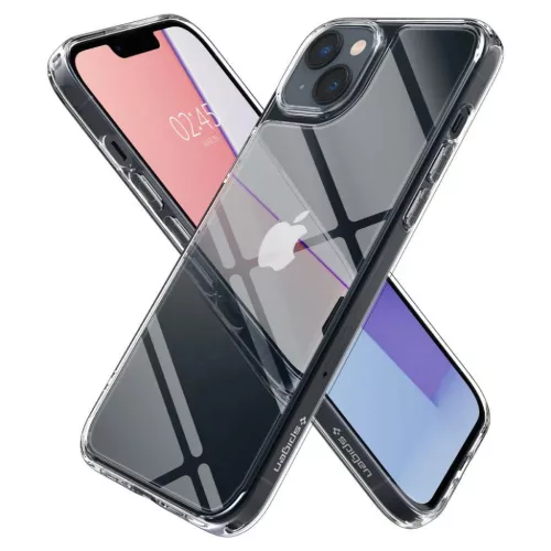 iPhone 14 Plus Spigen Quartz Hybrid Crystal Clear tok (ACS04906)-8809811864199 3 kép