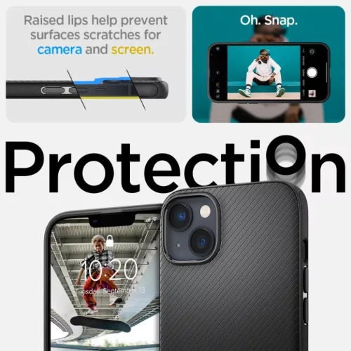 iPhone 14 Plus Spigen Mag Armor MagSafe tok matt fekete (ACS04918)-8809811864311 6 kép