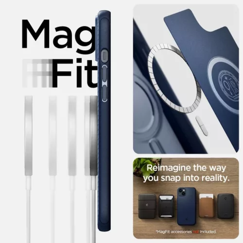 iPhone 14 Plus Spigen Mag Armor MagSafe tok tengerészkék (ACS04919)-8809811864328 6 kép