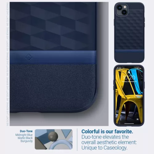 iPhone 14 Plus Caseology Parallax Mag Magsafe kompatibilis tok éjkék-810083831602 7 kép