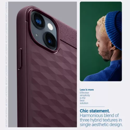 iPhone 14 Plus Caseology Parallax Mag Magsafe kompatibilis tok Burgund-810083831619 9 kép