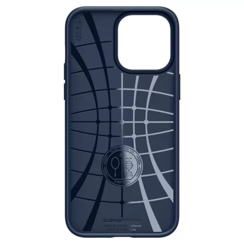 iPhone 14 Pro Spigen Liquid Air flexibilis TPU gél tok tengerészkék-8809811864557 6 kép