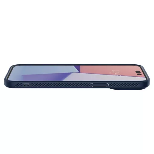 iPhone 14 Pro Spigen Liquid Air flexibilis TPU gél tok tengerészkék-8809811864557 7 kép