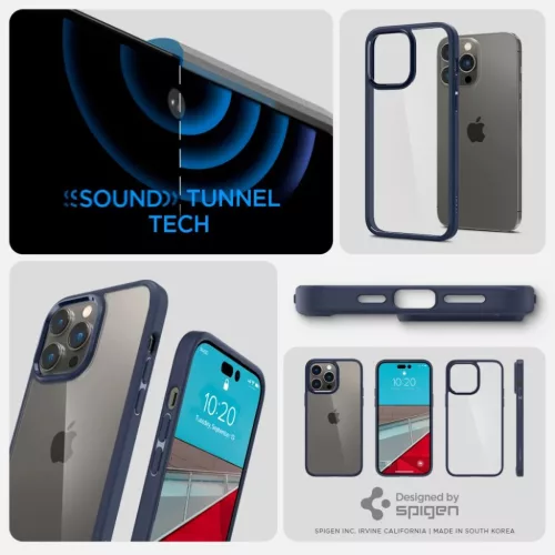 iPhone 14 Pro Spigen Ultra Hybrid tok tengerészkék (ACS04962)-8809811864595 4 kép