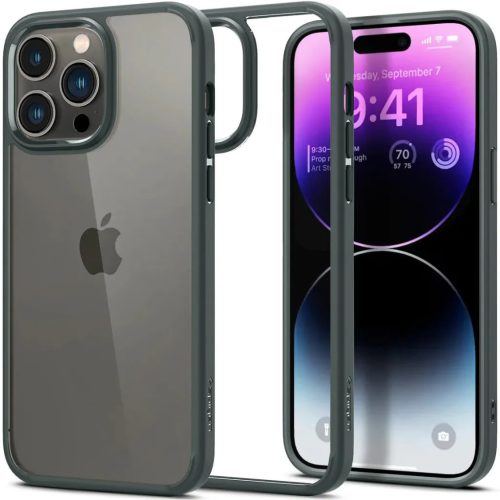 iPhone 14 Pro Spigen Ultra Hybrid tok Abyss zöld (ACS04966)-8809811864632 2 kép